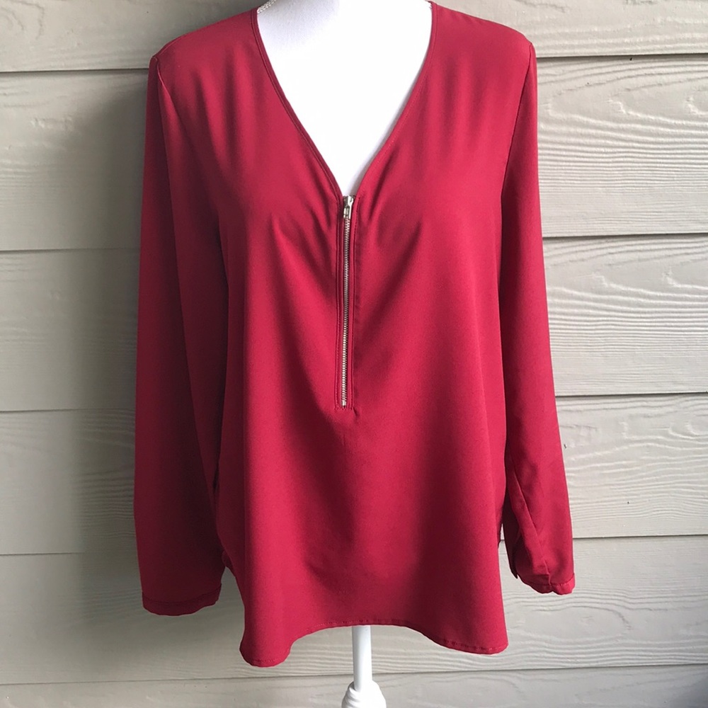 Apt 9 maroon top